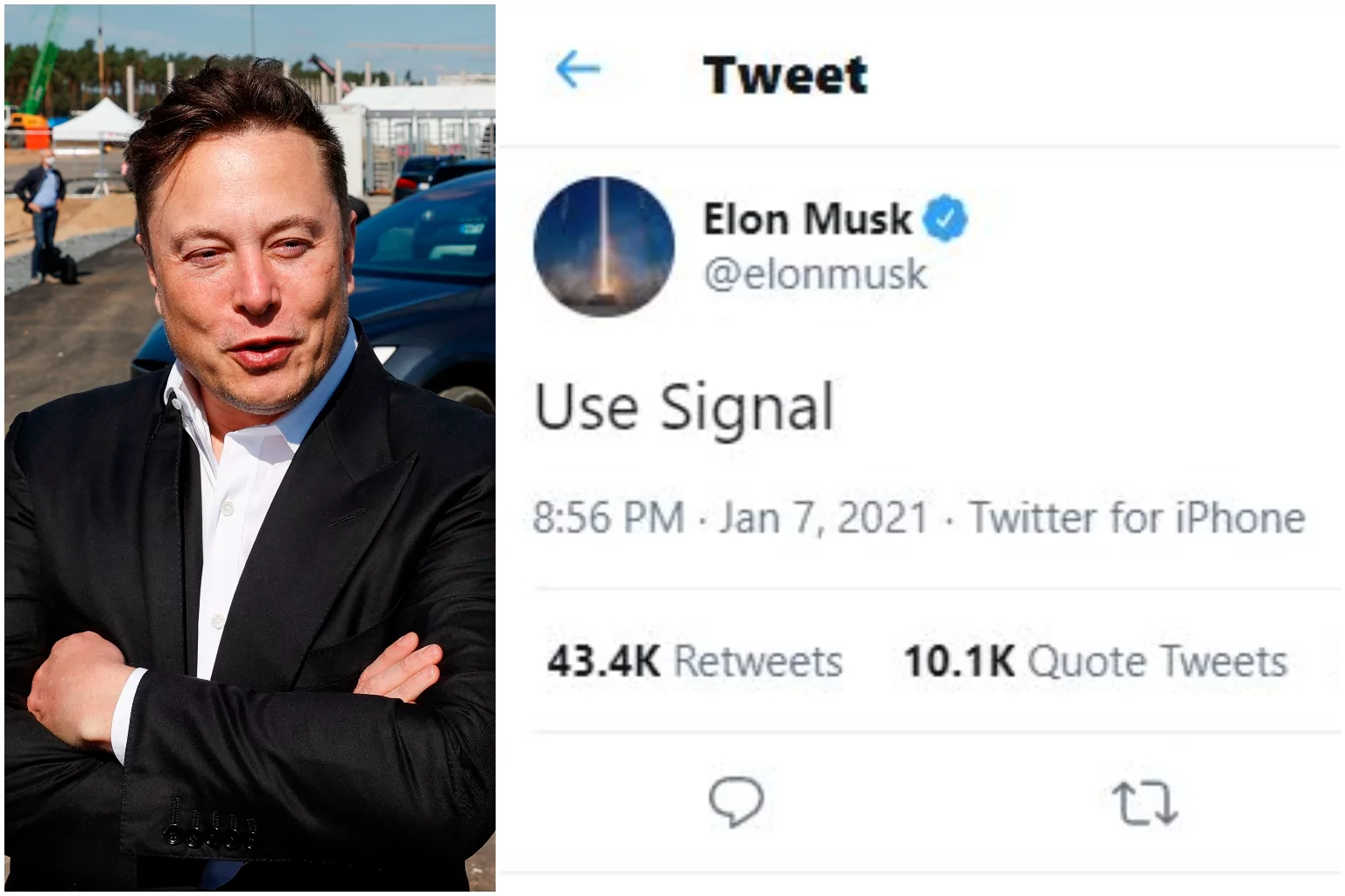 Elon Musk Twitter tweet