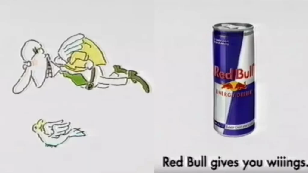Red bull IT GIVES YOU WINGS
