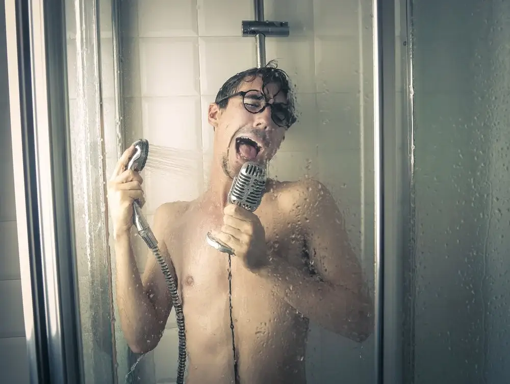 singing while bathing